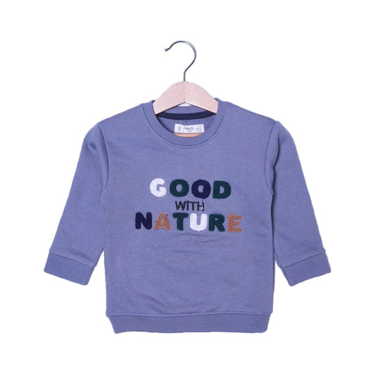 Sweatshirt with Front Embroidery “Good with Nature” – Casual & Stylish