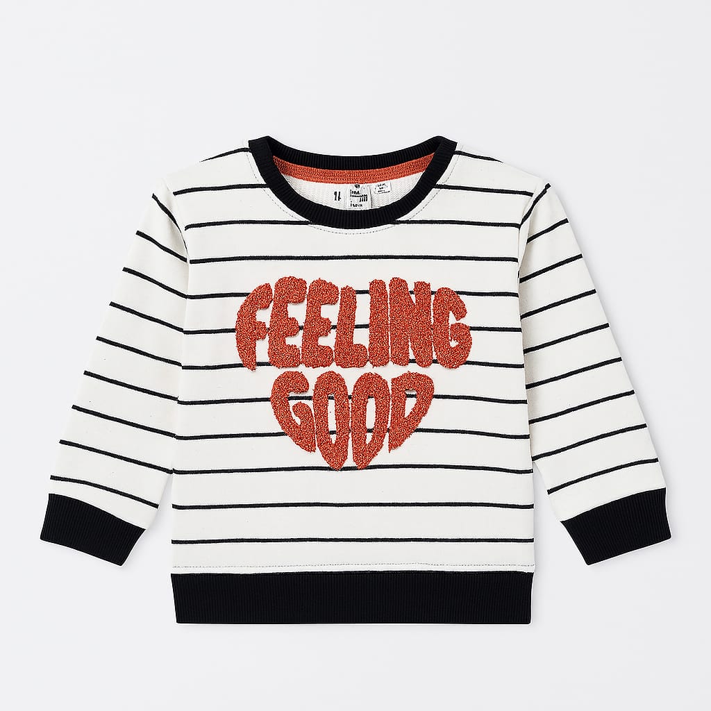 Embroidered Sweatshirt – “Feeling Good”