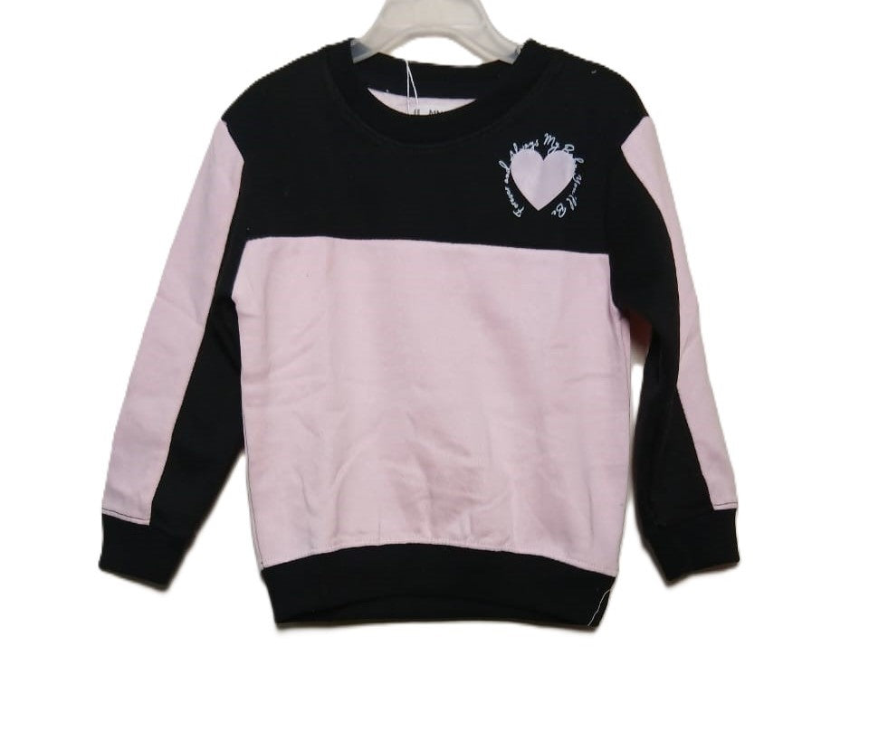 Classic Sweatshirt with Minimal Heart Print – Casual & Stylish