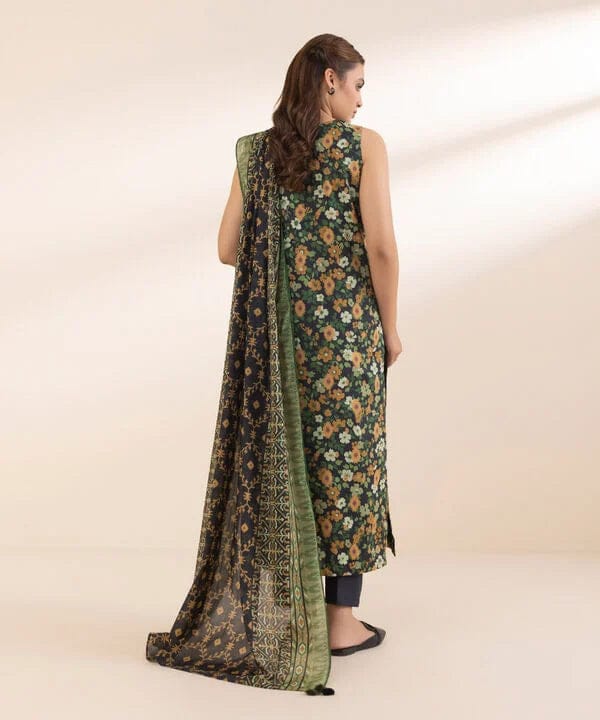 Sapphire Unstitched 2-Piece Lawn Suit – Shirt & Trouser # 0025