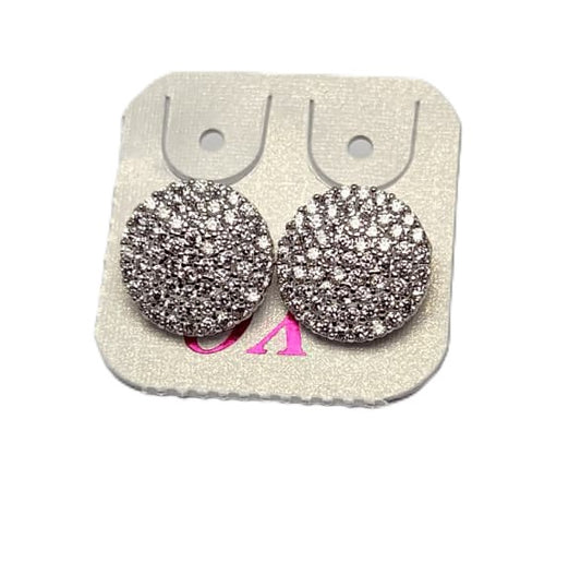 Elegant Round Shaped Earrings with Tiny Stone Detailing – Sparkling Fashion Jewellery