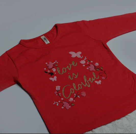 Red T-Shirt Full Sleeves