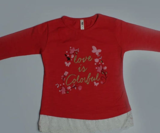 Red T-Shirt Full Sleeves