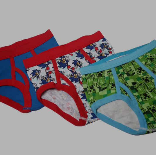 Boys’ Cartoon Printed Briefs – Pack of 3