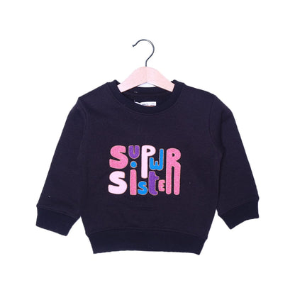Embroidered Sweatshirt – “Super Sister”