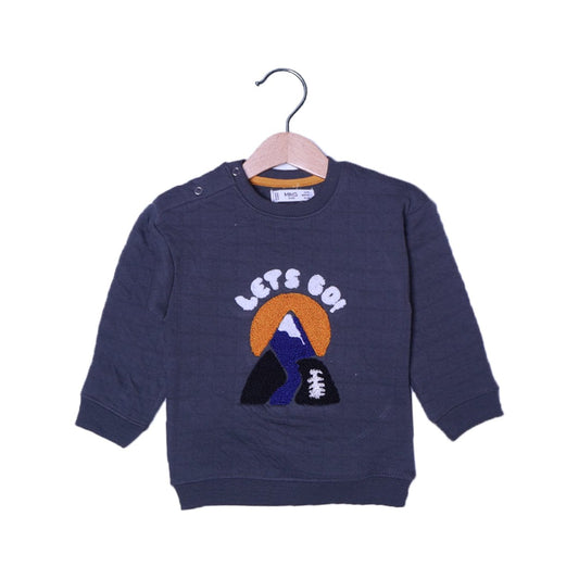 Embroidered Sweatshirt – “Let’s Go with Mountain