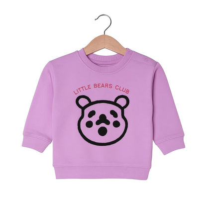 Cozy Sweatshirt with Teddy Print – Cute & Casual