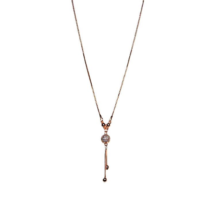 Elegant Chain Necklace with Ball Pendant – Minimal & Stylish Jewelry