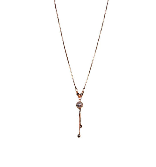 Elegant Chain Necklace with Ball Pendant – Minimal & Stylish Jewelry