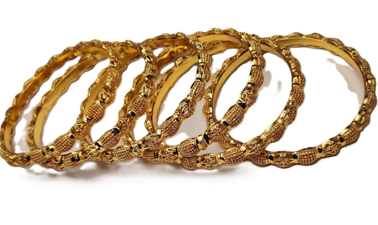 Women’s One Carat Gold Plated Bangles – Elegant Fashion Jewellery