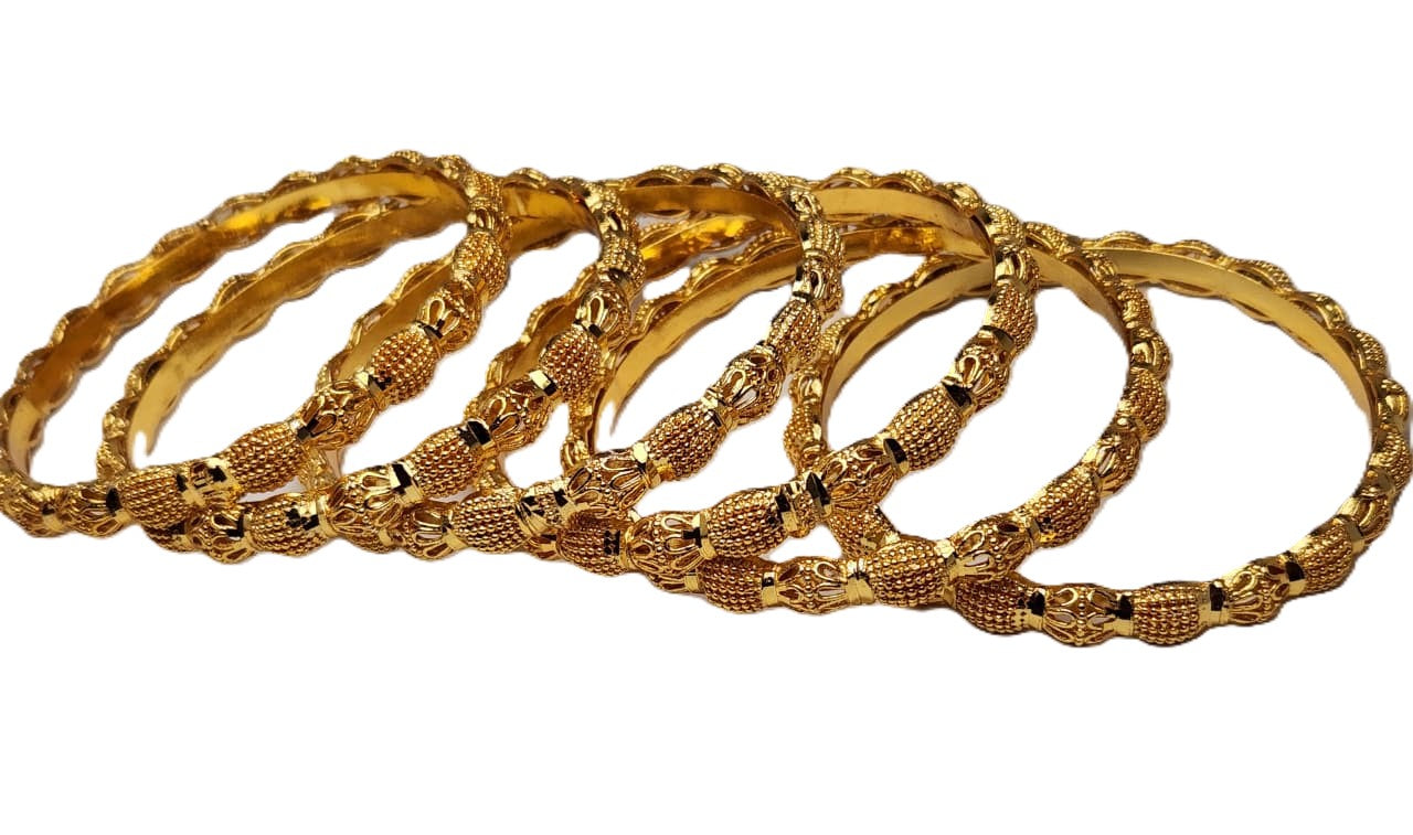 Women’s One Carat Gold Plated Bangles – Elegant Fashion Jewellery