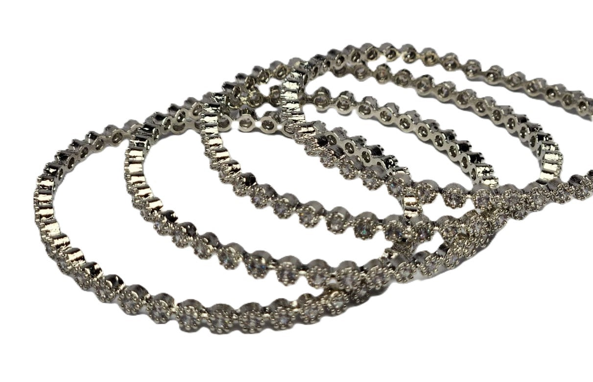 Women’s Silver Plated Bangles – Elegant Fashion Jewellery
