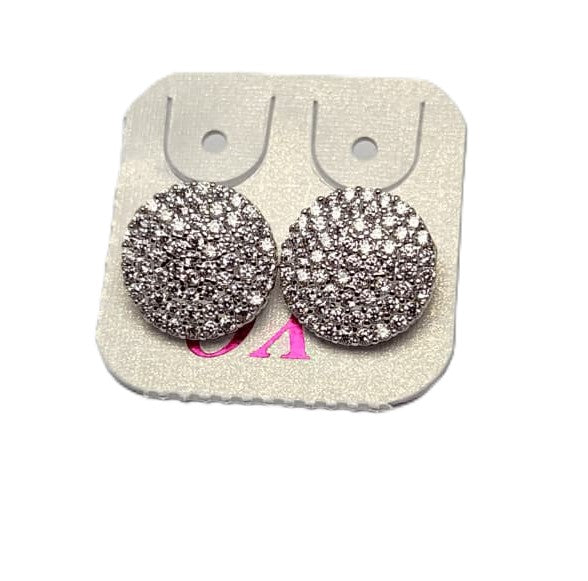 Elegant Round Shaped Earrings with Tiny Stone Detailing – Sparkling Fashion Jewellery